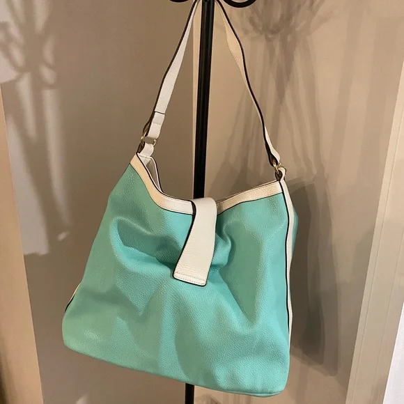 CHARMING CHARLIE TIFFANY BLUE HOBO 👛 - Picture 2 of 4